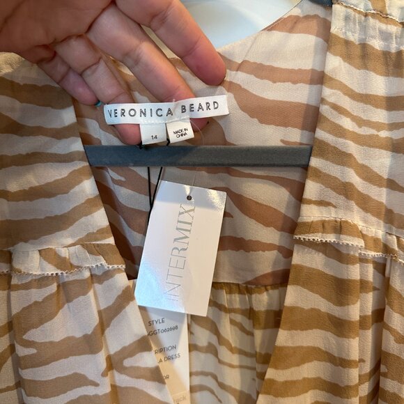 Veronica Beard New With Tags Size 14 Animal Print Dress - Picture 2 of 5